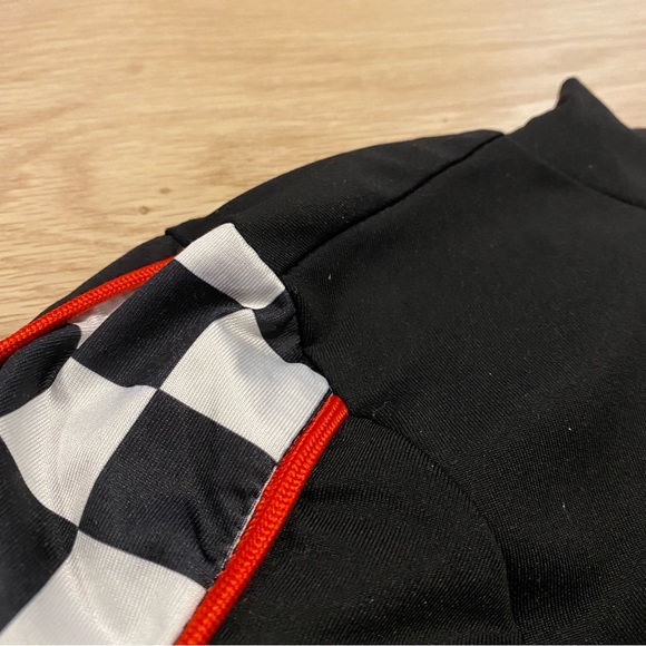 Small Black SHEIN Biker Crop Top Checkers - Picture 3 of 3